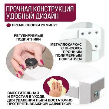 Стойка для стиральной машины Millwood Венеция 2 белая
