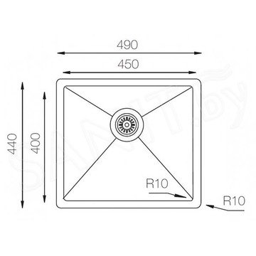 Кухонная мойка Zorg ZRN 4944 Nano