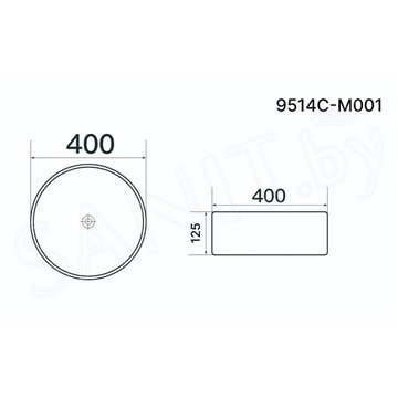 Умывальник Axus 9514C-M001