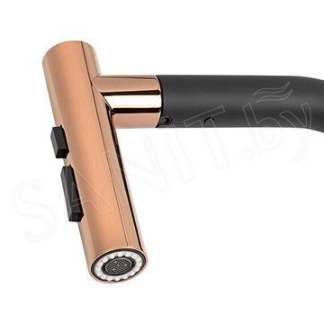 Смеситель для кухонной мойки Zorg ZRN 980128 Gunblack Gold Rosy / ZRN 980154 Gunblack Gold