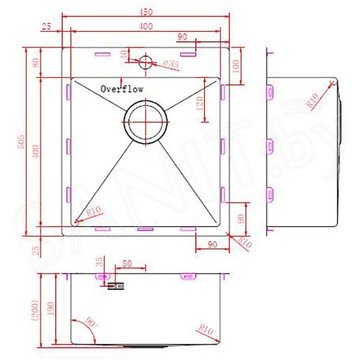 Кухонная мойка Zorg ZRN 5045 Premium