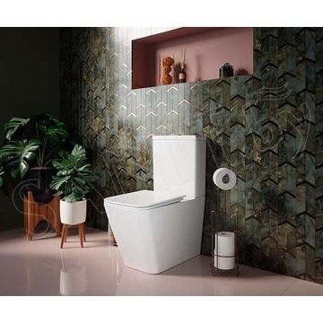 Напольный унитаз CeramicaNova Cubic CN1803 Rimless Soft Close