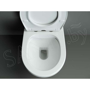 Подвесной унитаз CeramicaNova Pearl CN8001 Rimless Soft Close