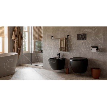 Подвесной унитаз CeramicaNova Metropol CN4002MB Rimless Soft Close