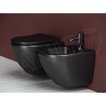 Подвесной унитаз CeramicaNova Metropol CN4002MB Rimless Soft Close