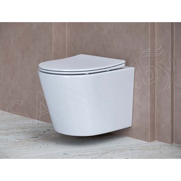 Подвесной унитаз CeramicaNova Balearica CN6000 / CN6000MW Rimless Soft Close