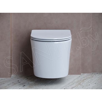 Подвесной унитаз CeramicaNova Balearica CN6000 / CN6000MW Rimless Soft Close