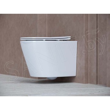Подвесной унитаз CeramicaNova Balearica CN6000 / CN6000MW Rimless Soft Close