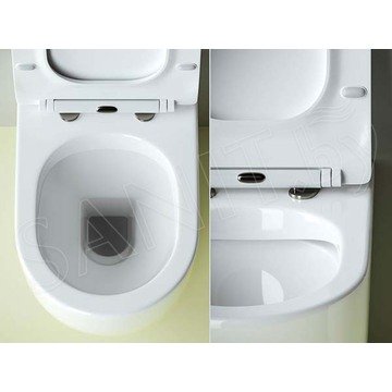 Приставной унитаз CeramicaNova Metropol CN4004 Rimless Soft Close