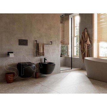 Подвесное биде CeramicaNova Metropol CN4003MB с донным клапаном