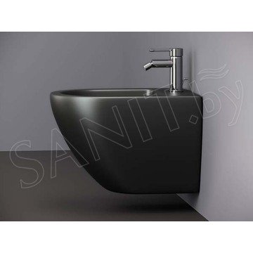 Подвесное биде CeramicaNova Metropol CN4003MB с донным клапаном