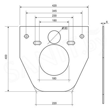 Комплект инсталляции 4 в 1 CeramicaNova Play CN3001-1001B-1000