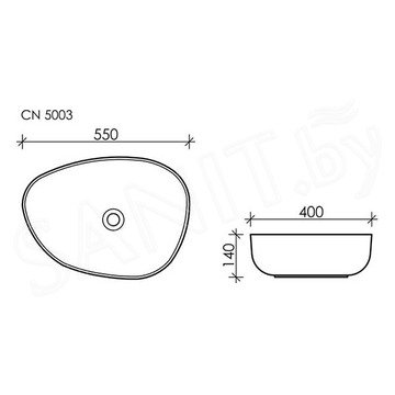 Умывальник CeramicaNova Element CN5003