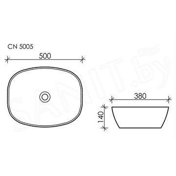 Умывальник CeramicaNova Element CN5005