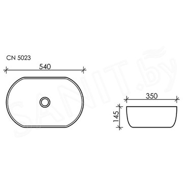 Умывальник CeramicaNova Element CN5022 / CN5023