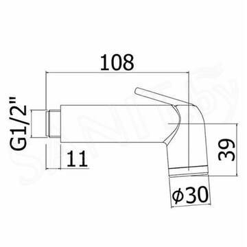 Гигиеническая лейка Paffoni ZDUP099CR
