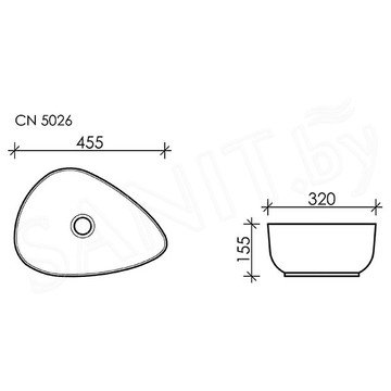 Умывальник CeramicaNova Element CN5026