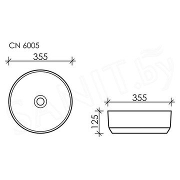 Умывальник CeramicaNova Element CN6005 / CN6006