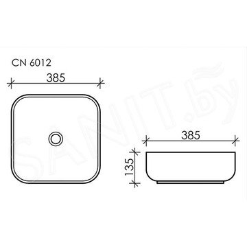 Умывальник CeramicaNova Element CN6012