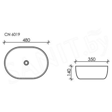 Умывальник CeramicaNova Element CN6019