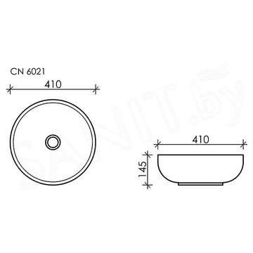 Умывальник CeramicaNova Element CN6021