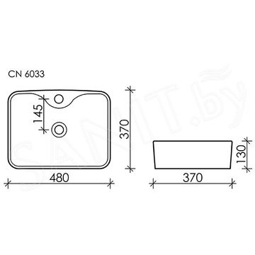 Умывальник CeramicaNova Element CN6033