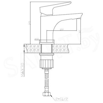 Смеситель для умывальника AV Engineering AVPCK1-A278-219