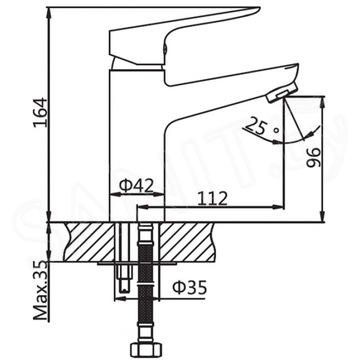 Смеситель для умывальника AV Engineering AVFAW1-A429-619