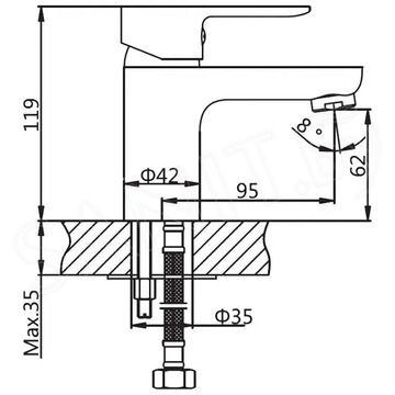 Смеситель для умывальника AV Engineering AVLOR1-A359-623