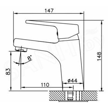 Смеситель для умывальника AV Engineering AVHOB1-A163-686