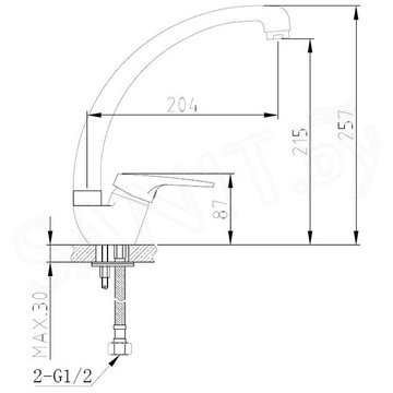 Смеситель для кухонной мойки AV Engineering AVFCB4-A151-202