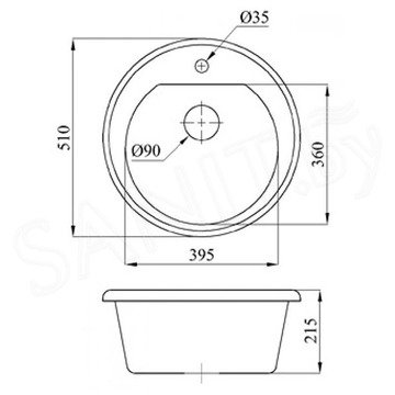 Кухонная мойка AV Engineering Richi