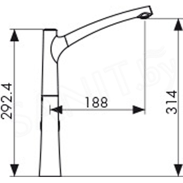 Смеситель для кухонной мойки Kaiser Stick 49144