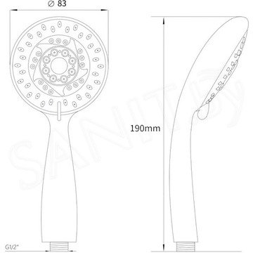 Душевая лейка AV Engineering AVSSS-021