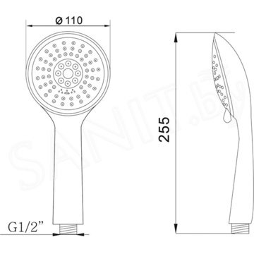 Душевая лейка AV Engineering AVSSS-025