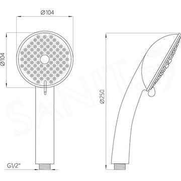 Душевая лейка AV Engineering AVSSS-024