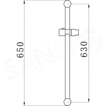 Душевая штанга AV Engineering AVSSS-055