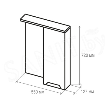 Шкаф-зеркало AV Engineering Allegretto 55 / 60 / 65 / 70 / 75 / 85 / 90