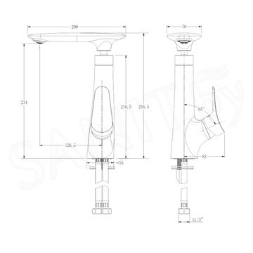 Смеситель для кухонной мойки Kaiser Modern 99233