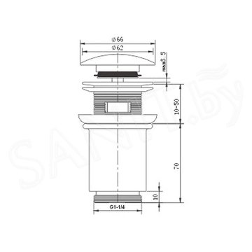 Донный клапан Kaiser 8011An