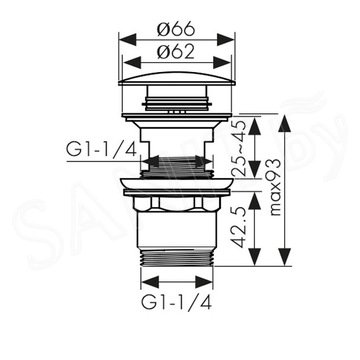 Донный клапан Kaiser 8040-9
