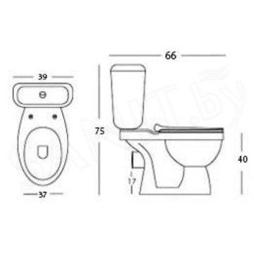 Напольный унитаз Deryakeramika DK-8009