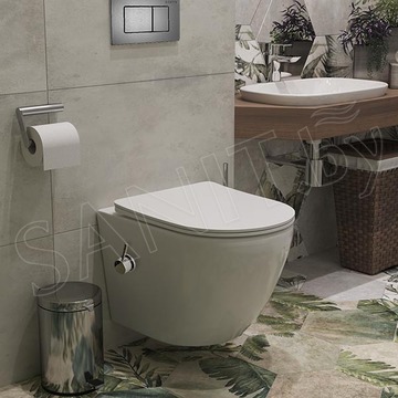 Подвесной унитаз Roxen Antares Bidet Tornado 530185-01XT Rimless Soft Close с функцией биде