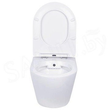 Комплект инсталляции Weltwasser Marberg 410 с кнопкой и подвесным унитазом Roxen Antares Bidet 530185-01X с функцией биде