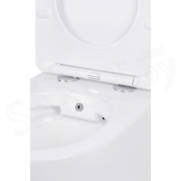 Комплект инсталляции Berges Аtom Line 410 c кнопкой и унитазом Roxen Antares Bidet 530185-01X с функцией биде