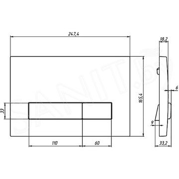 Комплект инсталляции Berges Аtom Line 410 c кнопкой и унитазом Gid Tr2198