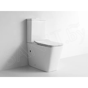 Напольный унитаз CeramaLux 2170AXMW безободковый