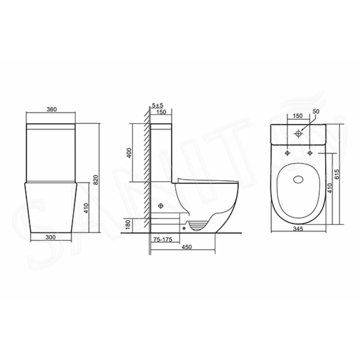 Напольный унитаз Triton-Pro Tornado Corso TR-CO-3806