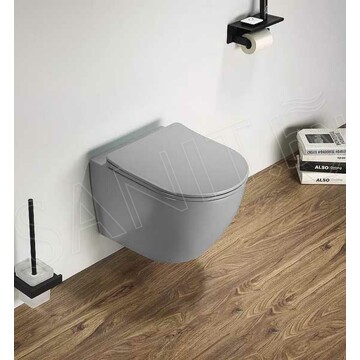 Подвесной унитаз CeramaLux 2197MH / 2197MDH безободковый