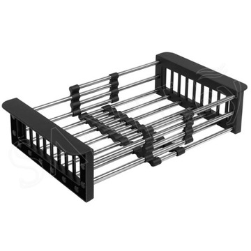 Кухонная мойка Arfeka Eco AR 50 Black с коландером, дозатором и роллер-матом